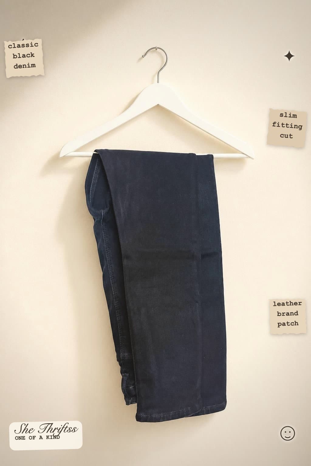 Black slim jeans